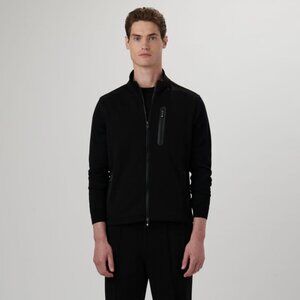 NEW BUGATCHI LARGE black zip up  vest